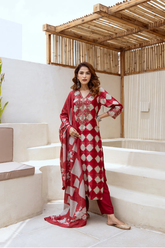 Ruby Diamond Salwar Suit