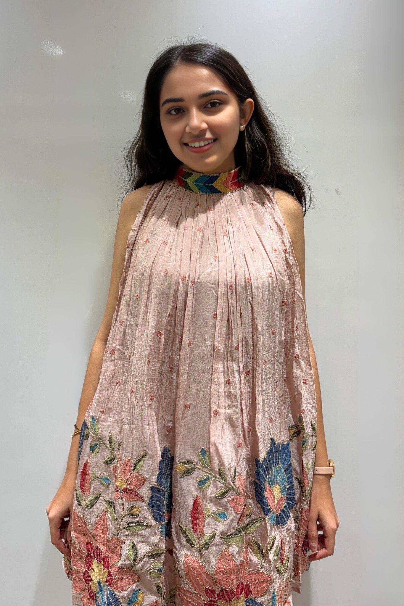 Floral Cascade Kurti Set