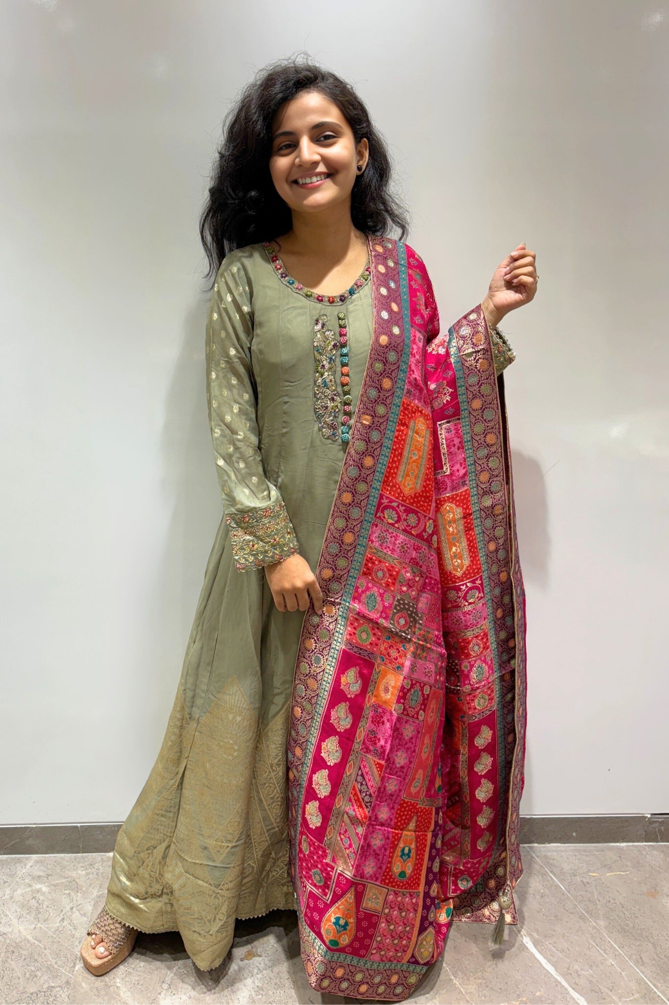 Timeless Embroidered Anarkali Set