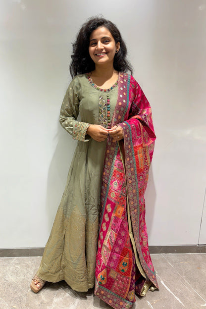 Timeless Embroidered Anarkali Set