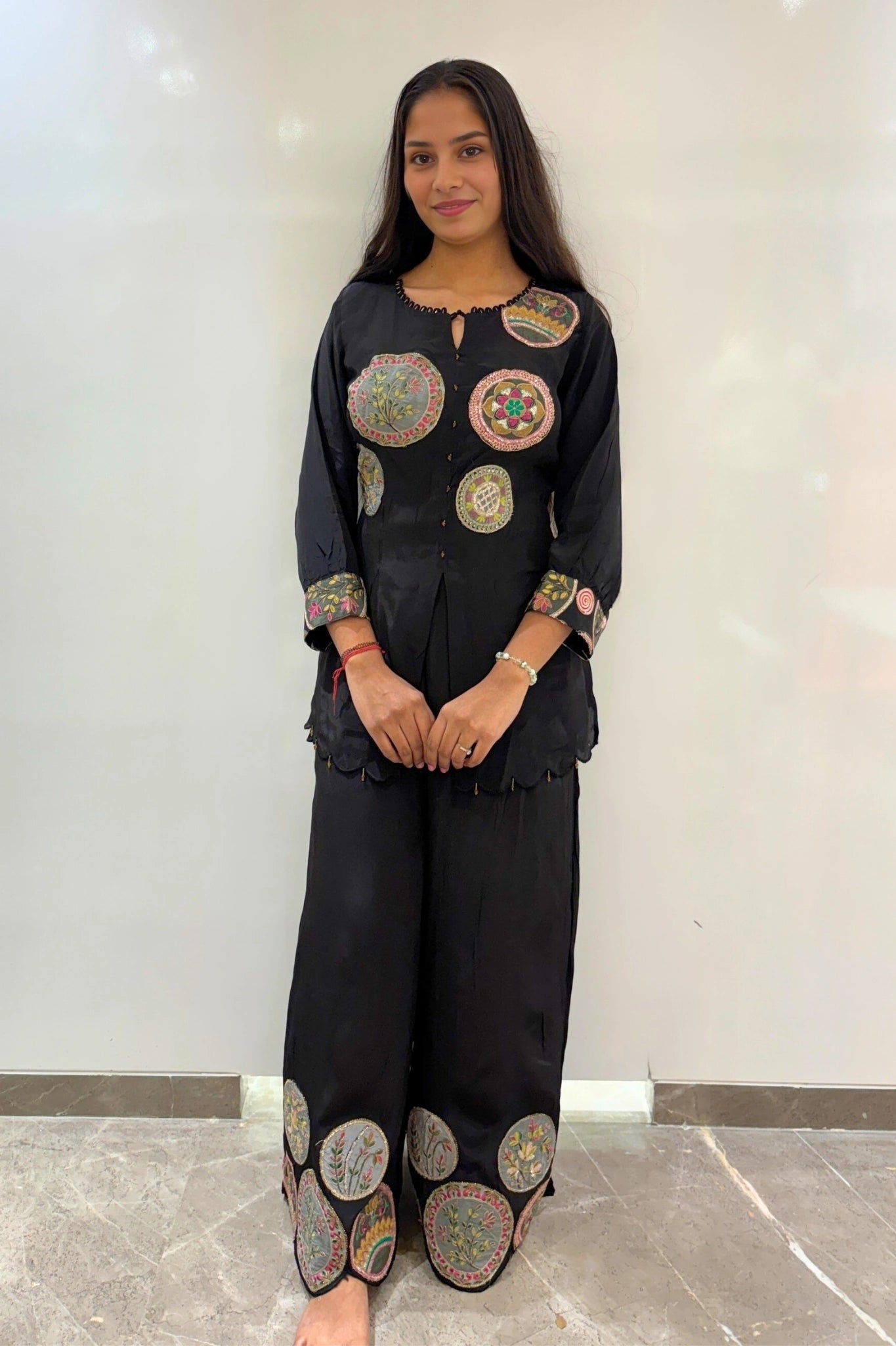 Mirror Motif Palazzo Set