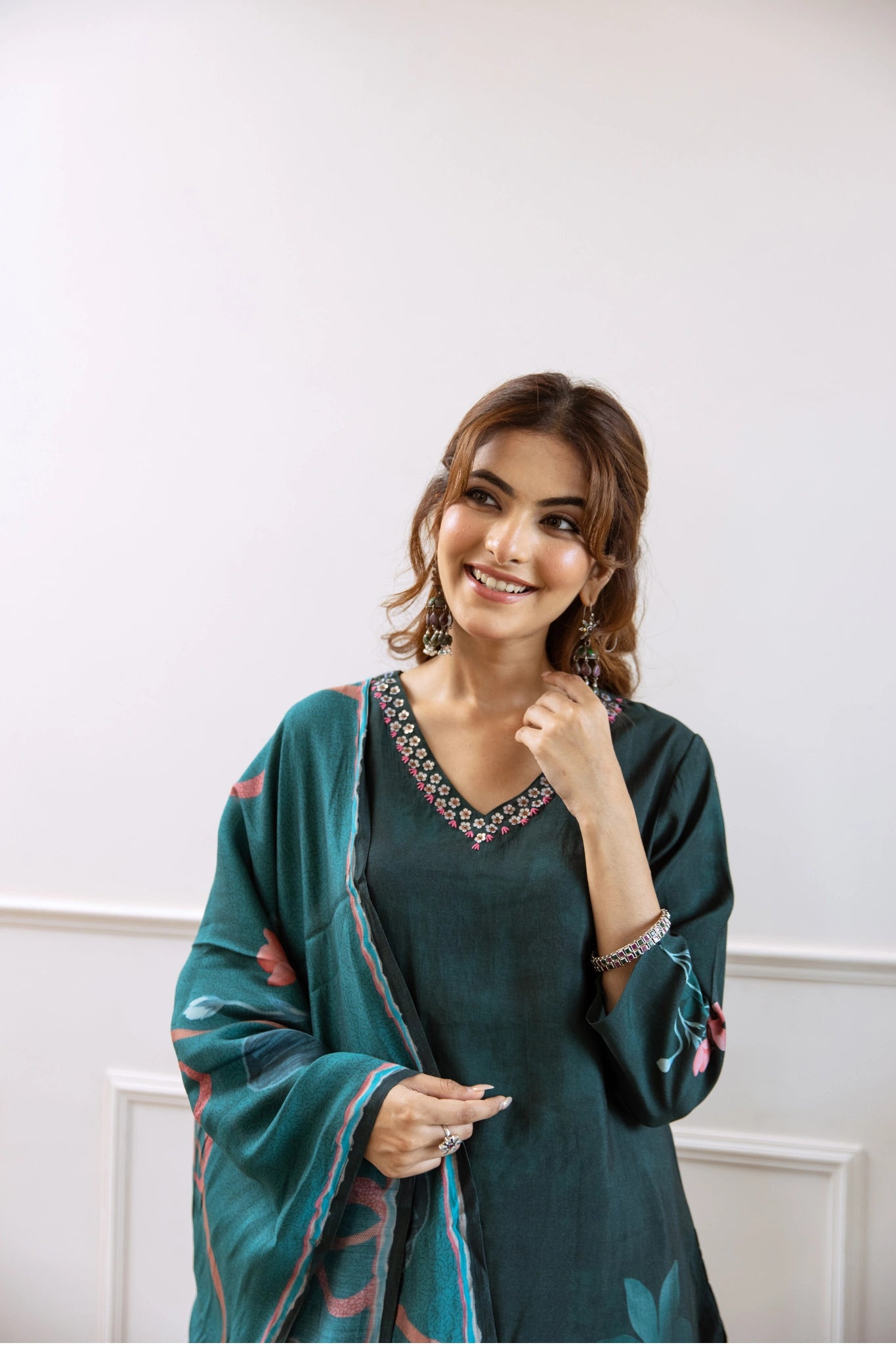 Floral Grace Kurti Set