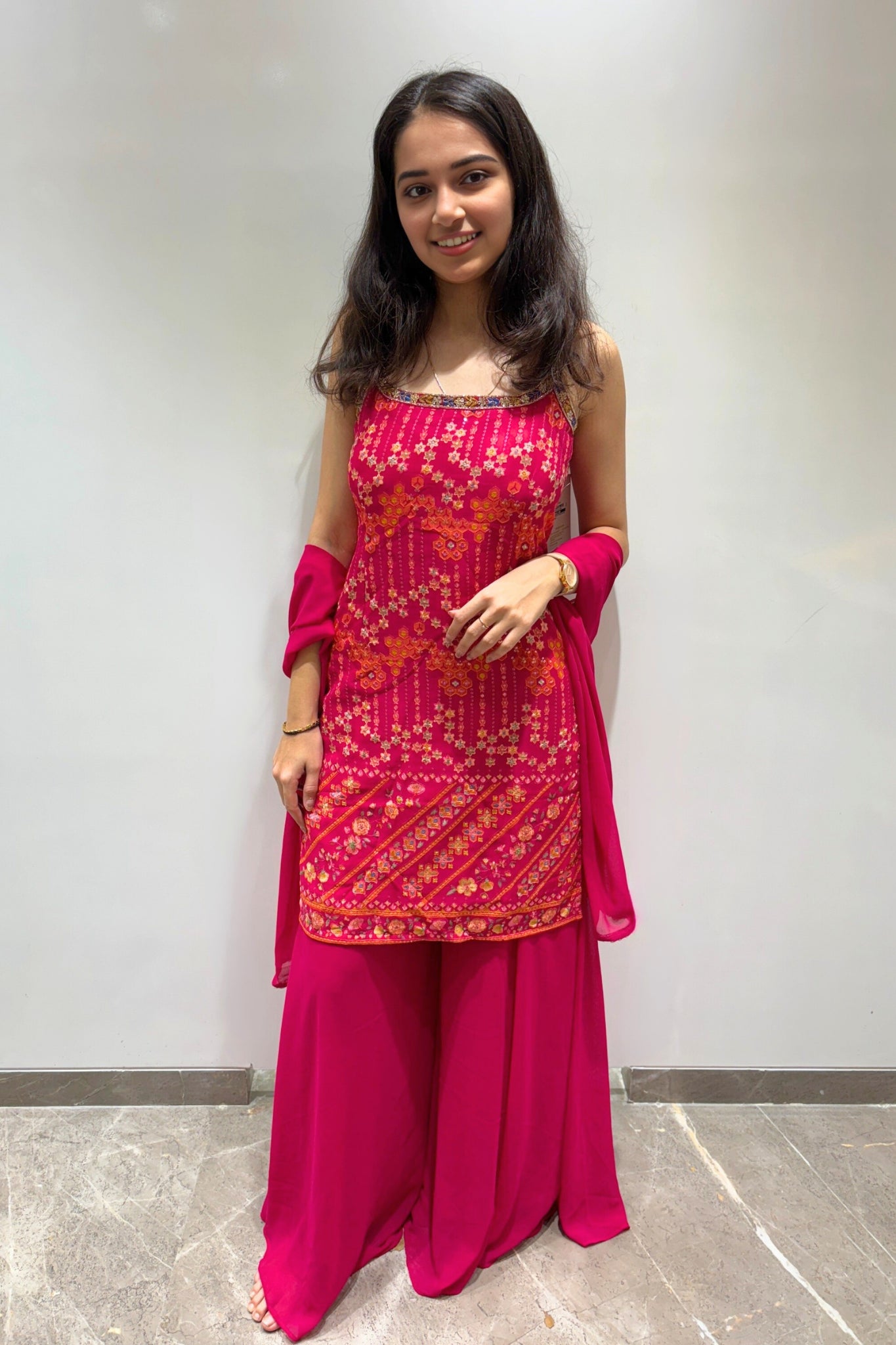 Regal Embroidered Sharara Set