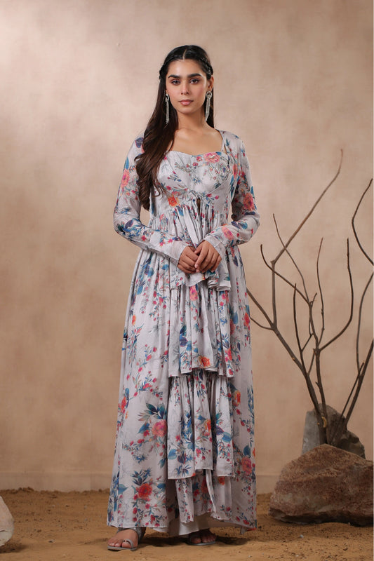 Floral Grace Maxi Gown