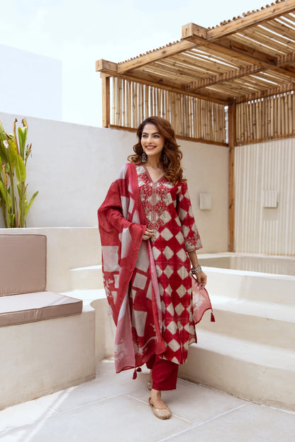 Ruby Diamond Salwar Suit