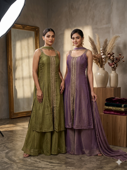 The Regal Slit-Cut Sharara Ensemble