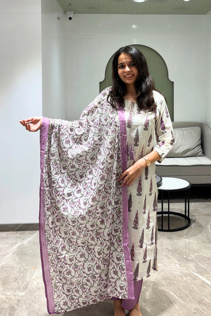 Lilac Mist Cotton Set