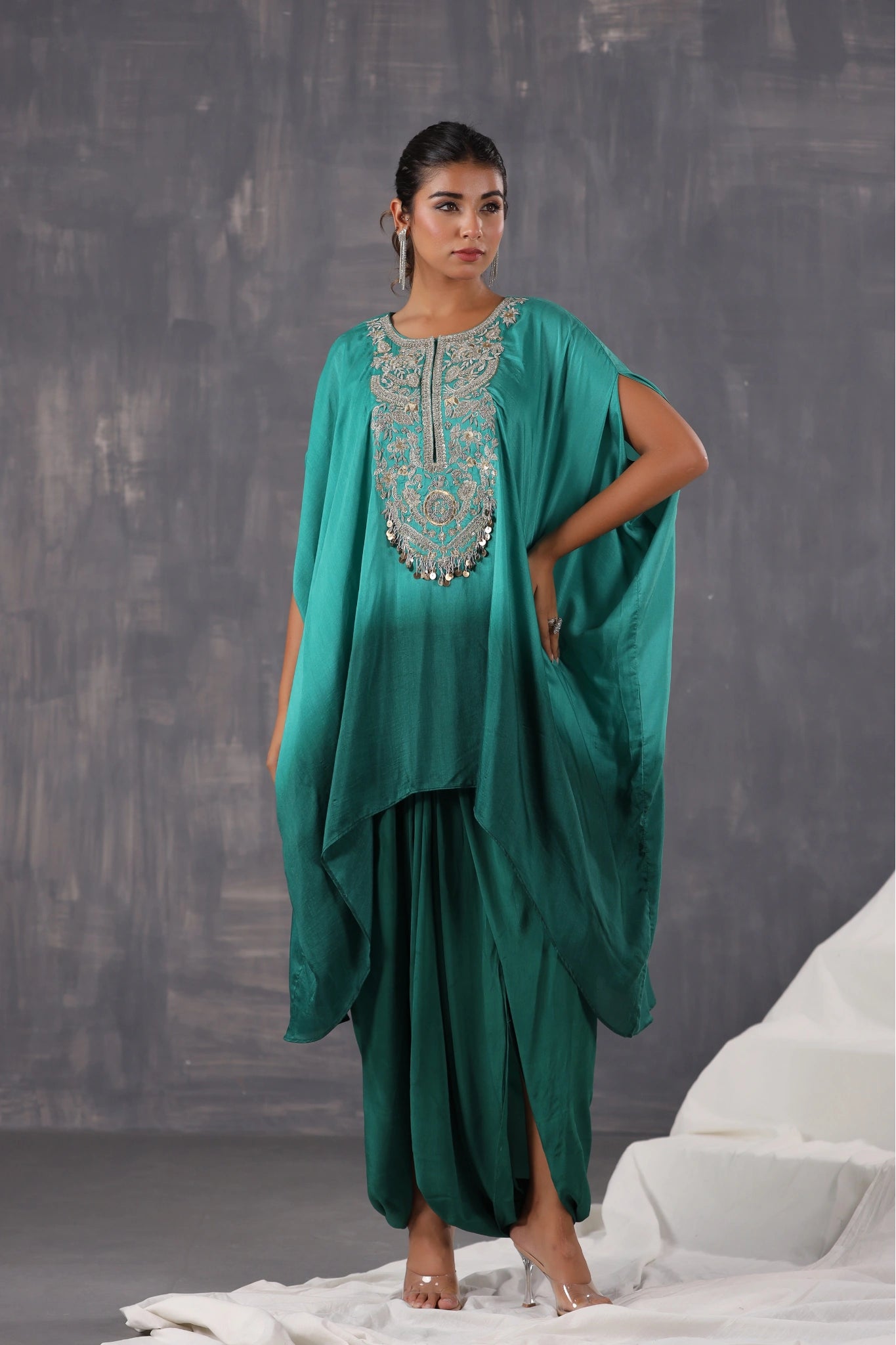 Emerald Flow Kurti Set