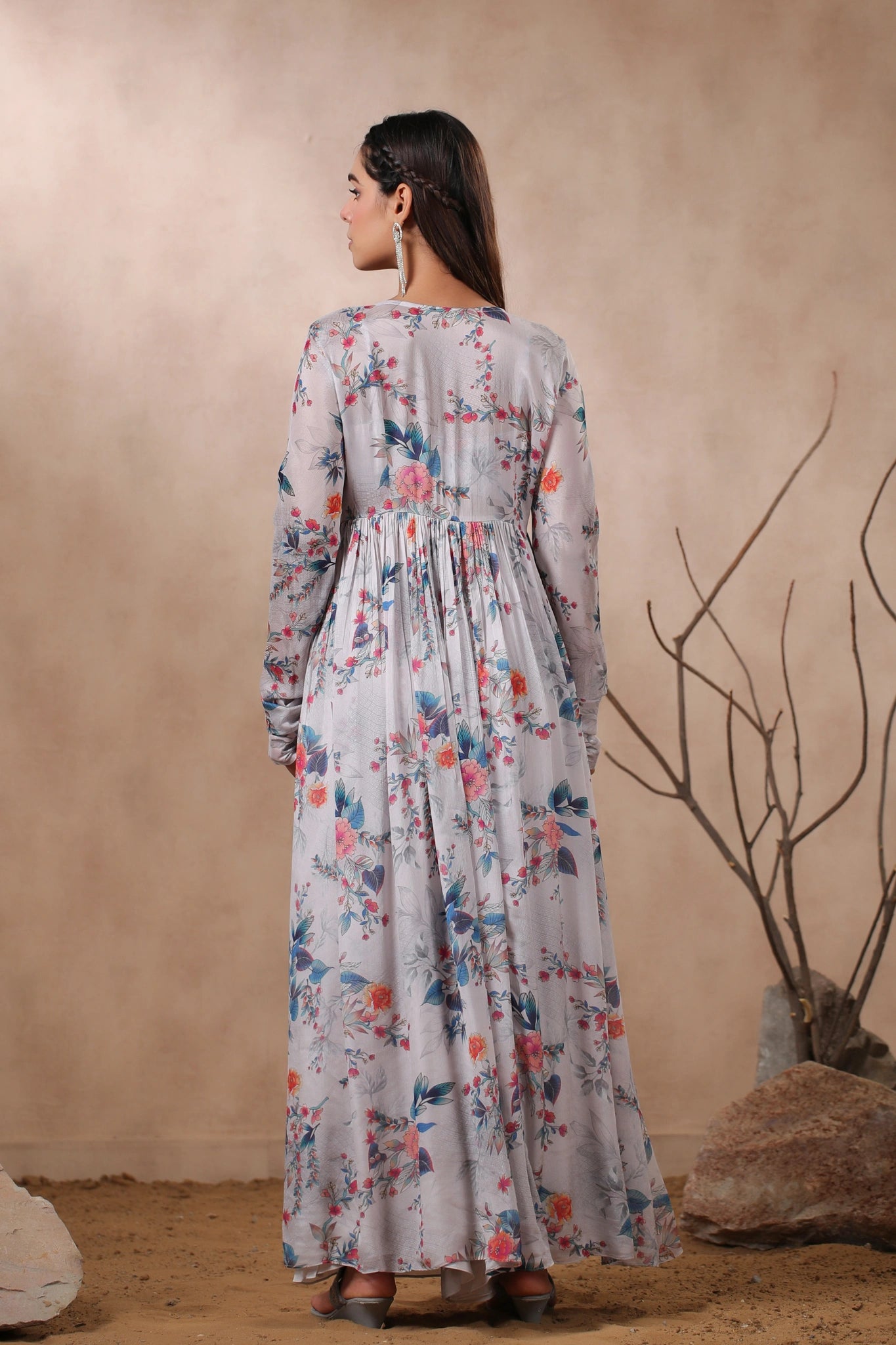 Floral Grace Maxi Gown