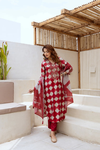 Ruby Diamond Salwar Suit