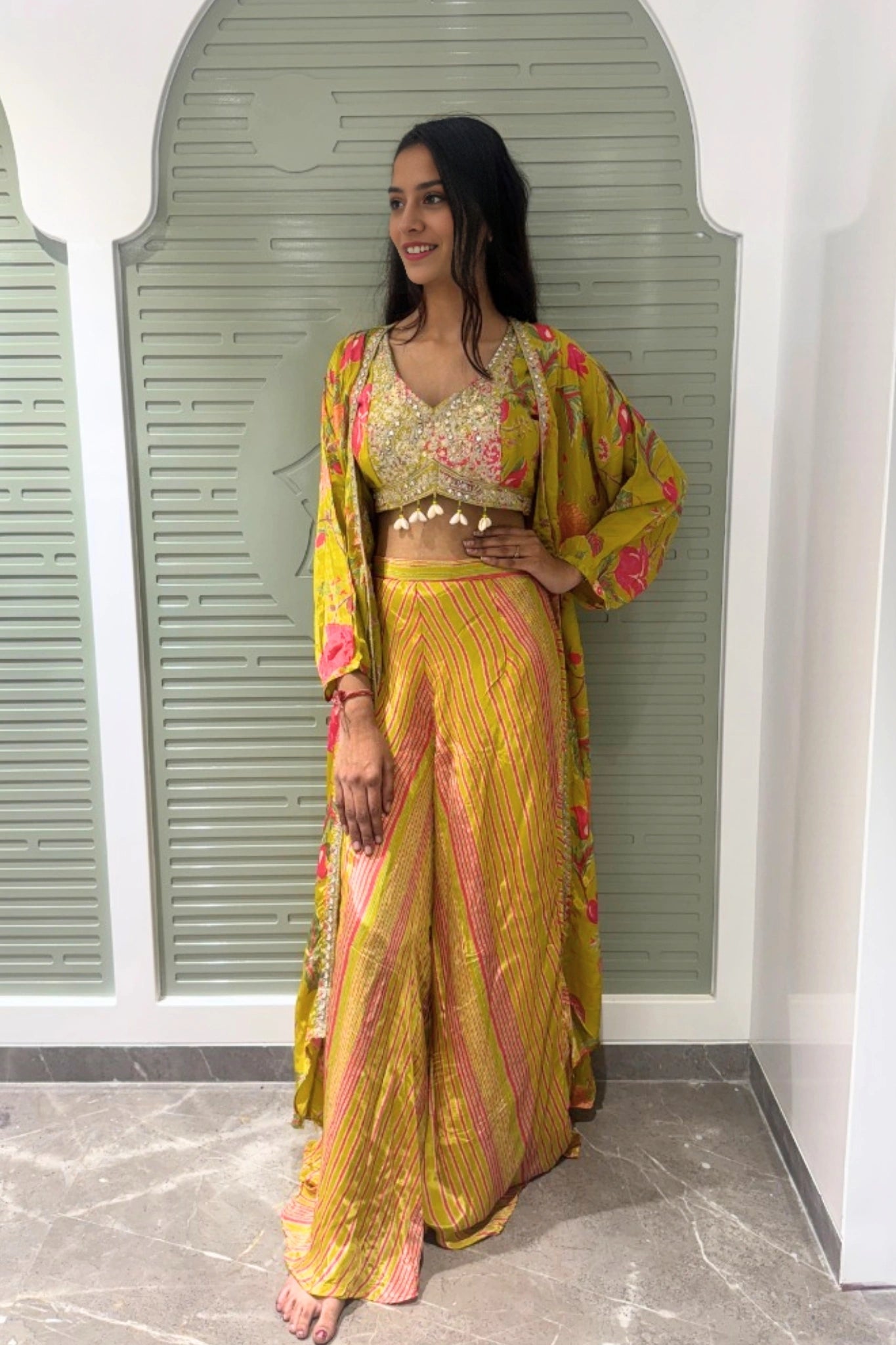 Vibrant Layered Cape Set
