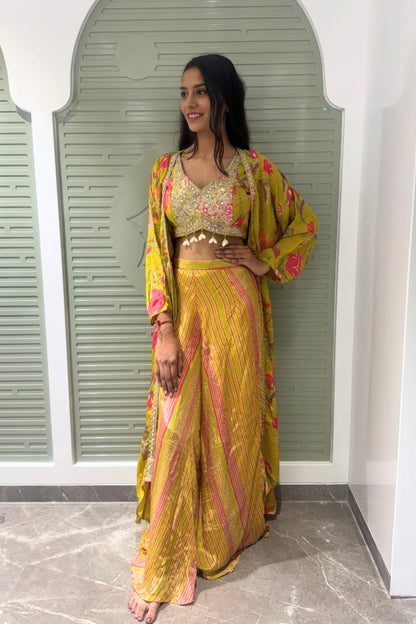 Vibrant Layered Cape Set