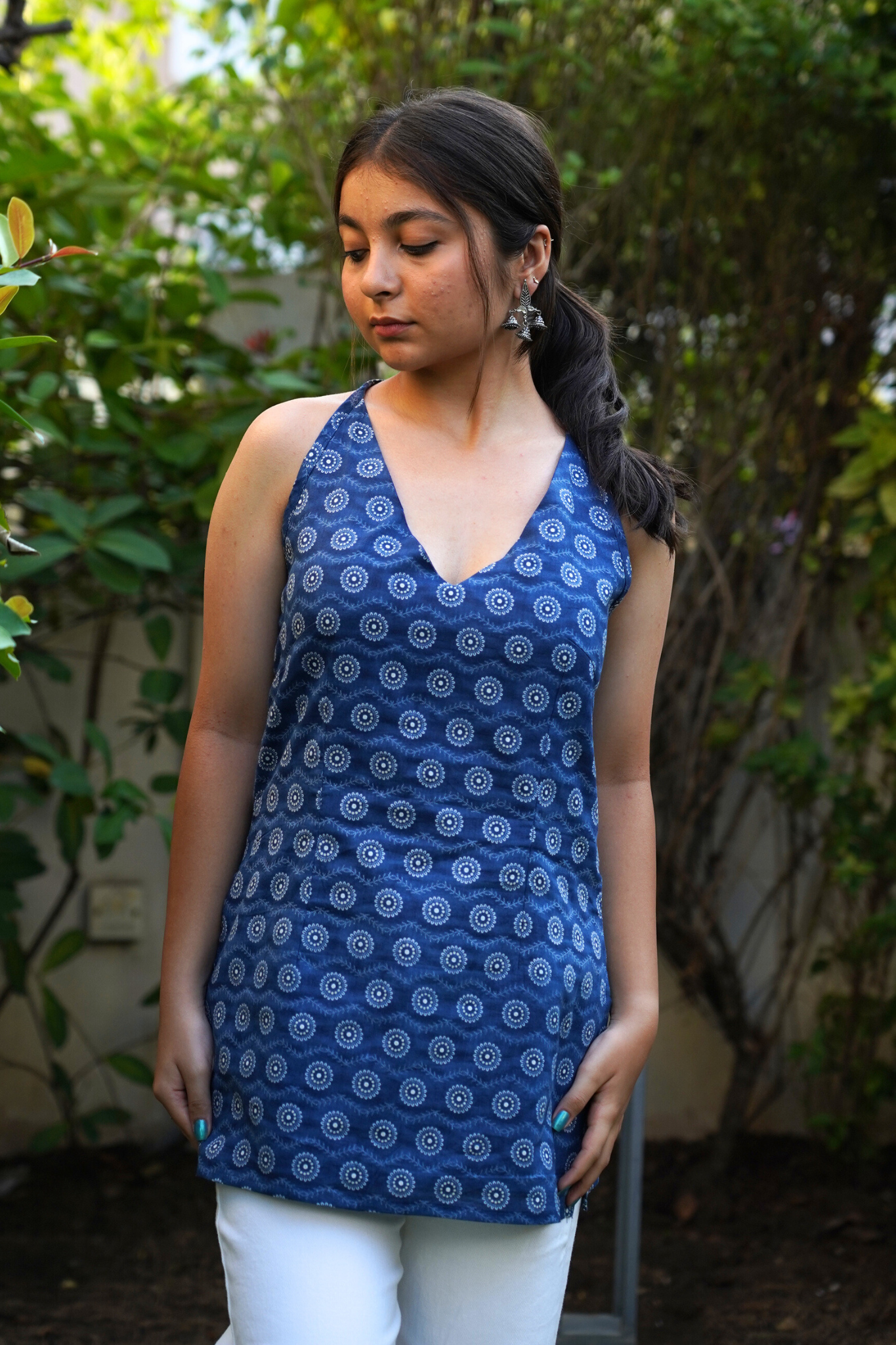 Radiant Dot Print Kurti