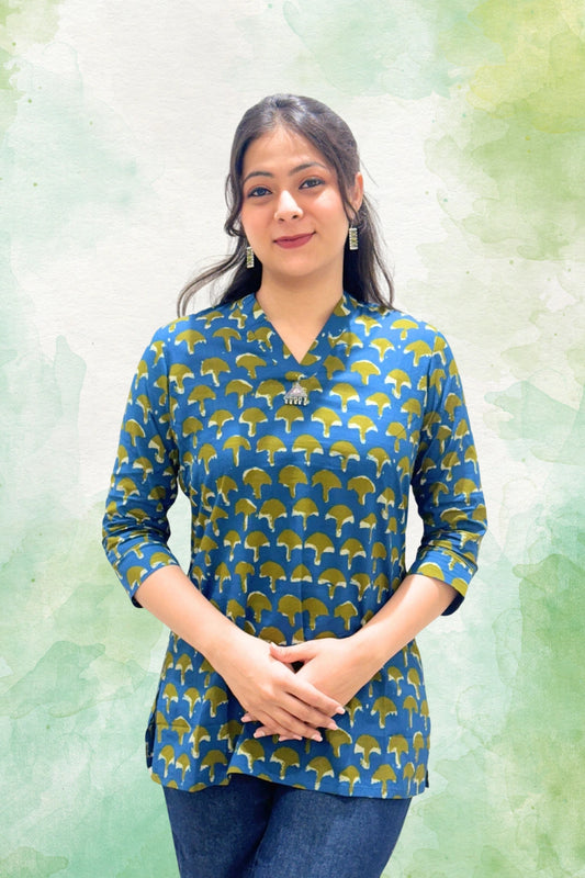 Tree Motif Printed Kurti