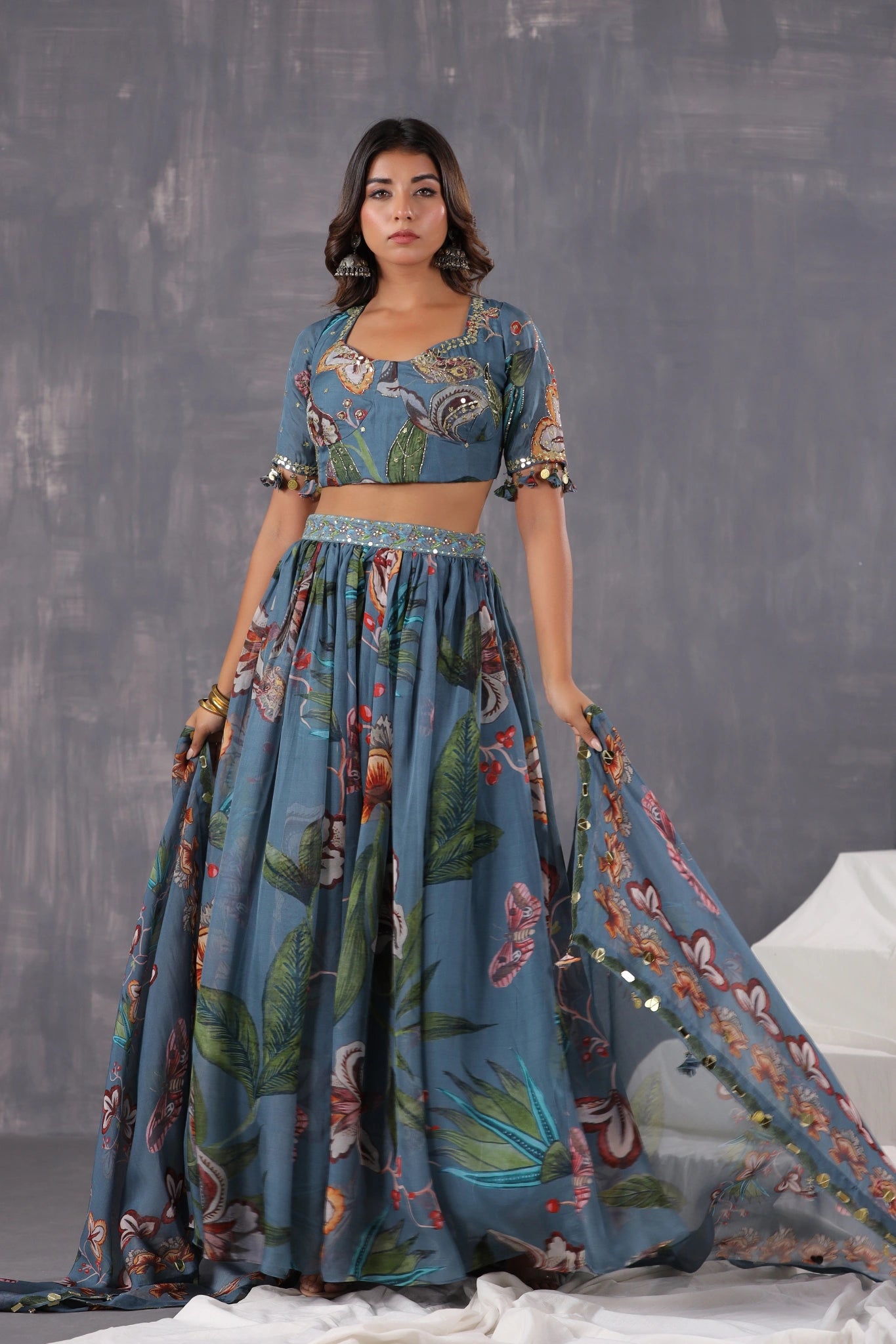 Ocean Bloom Lehnga Choli