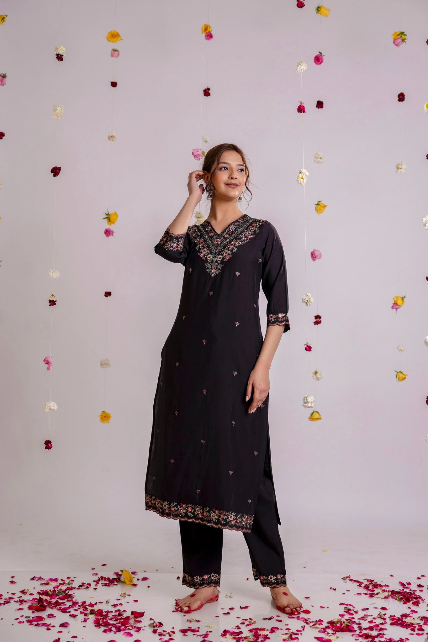 Embroidered Midnight Charm Salwar Suit