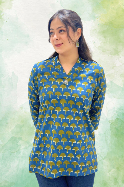 Tree Motif Printed Kurti