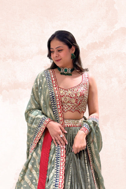 Emerald Grace Lehnga Choli