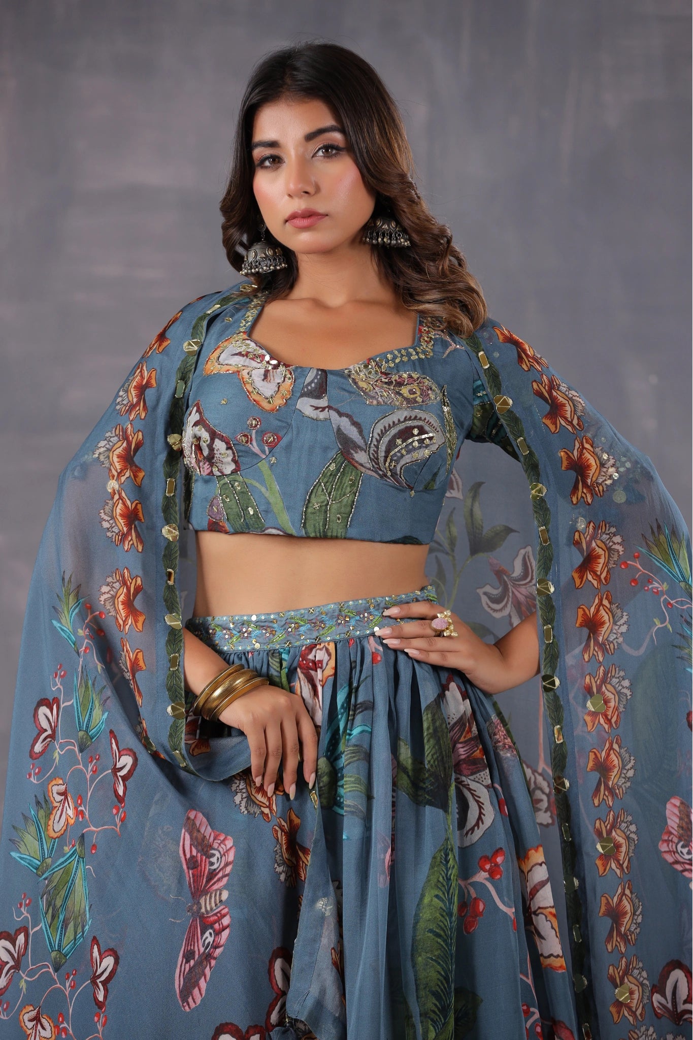 Ocean Bloom Lehnga Choli