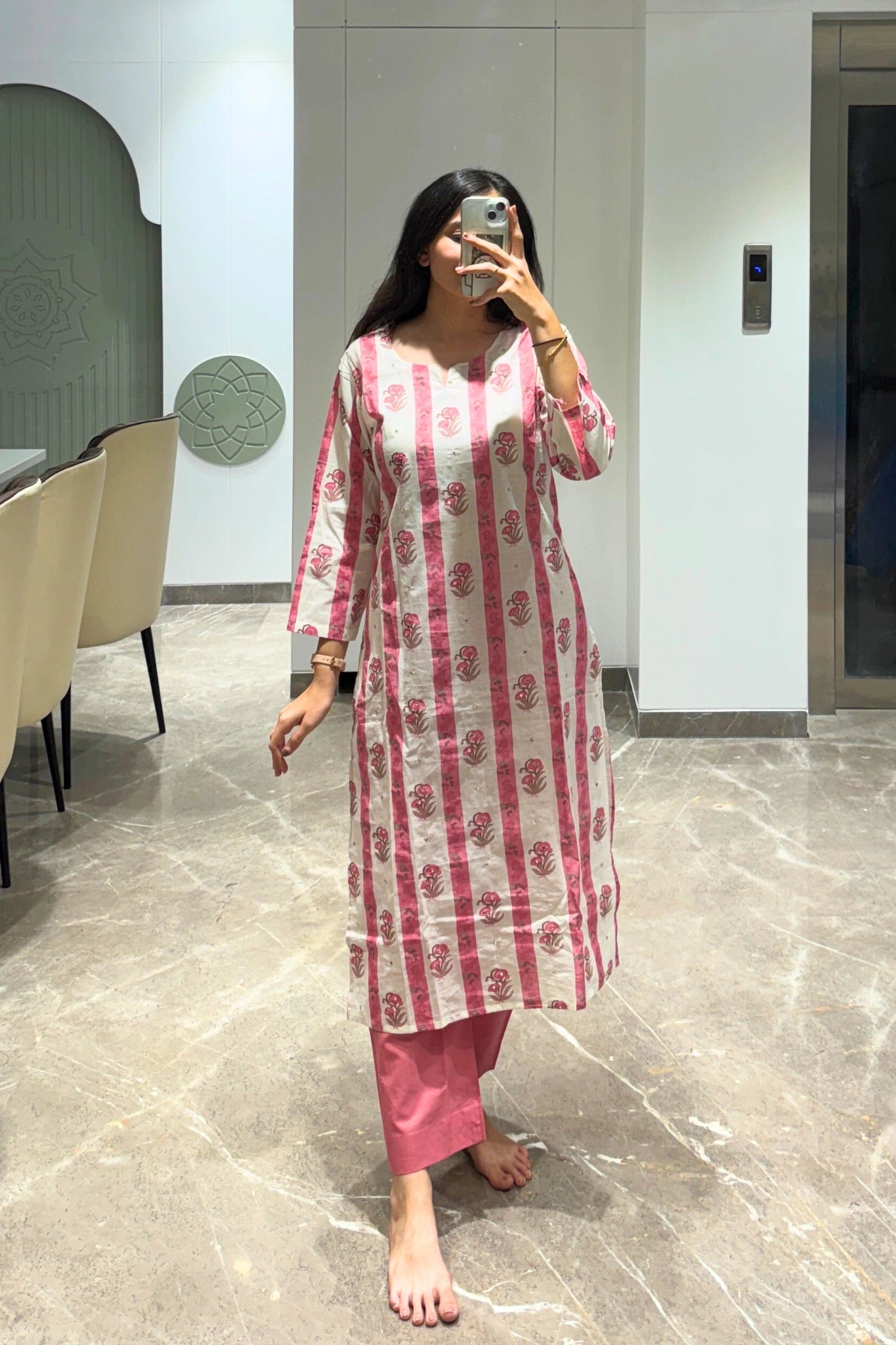 Blush Blossom Cotton Set
