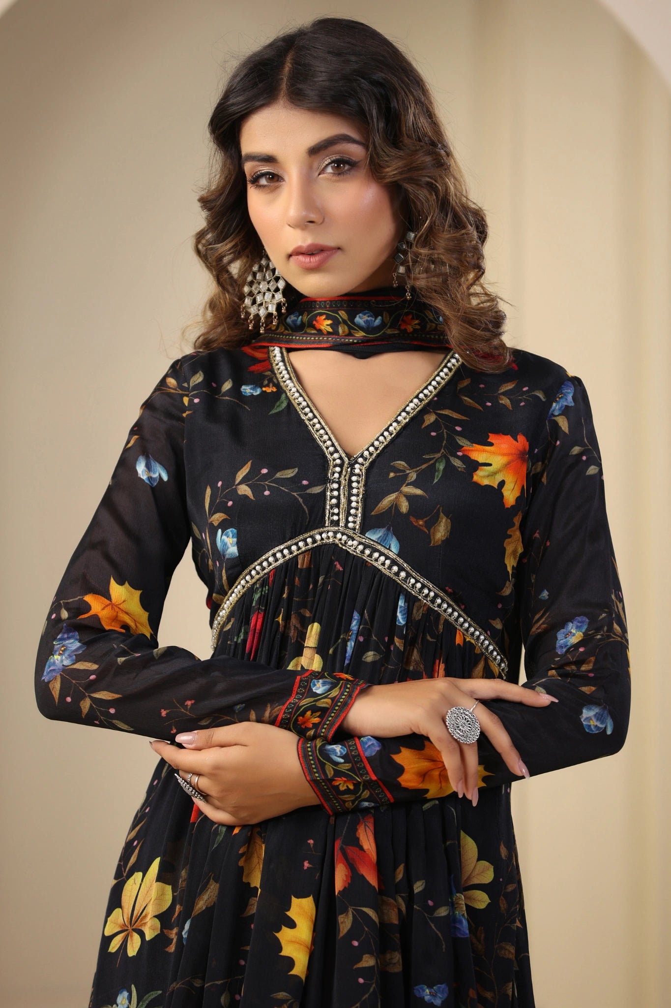 Midnight Floral Salwar Suit