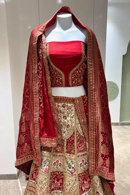 Majestic Tapestry Embroidered Lehenga Set