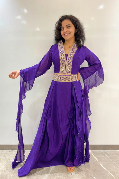 Graceful Embroidered Anarkali Set