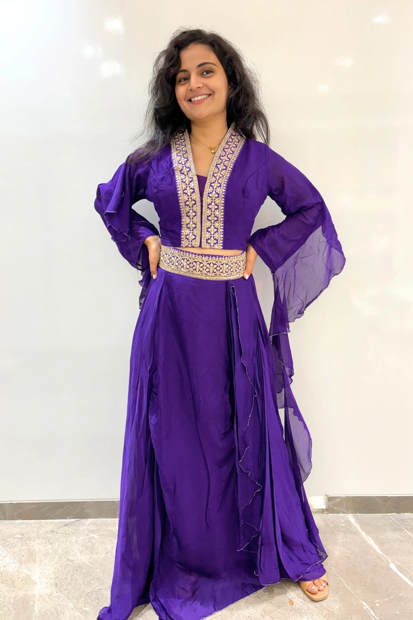 Graceful Embroidered Anarkali Set