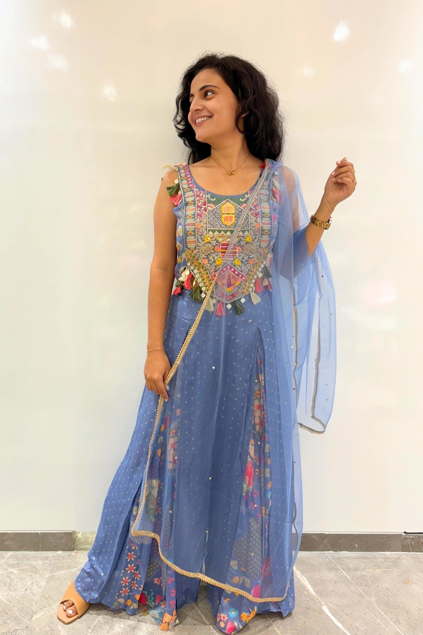 Vibrant Mirror Tassel Ensemble