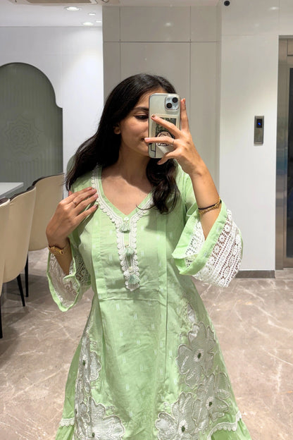 Pistachio Pop Kurti Set