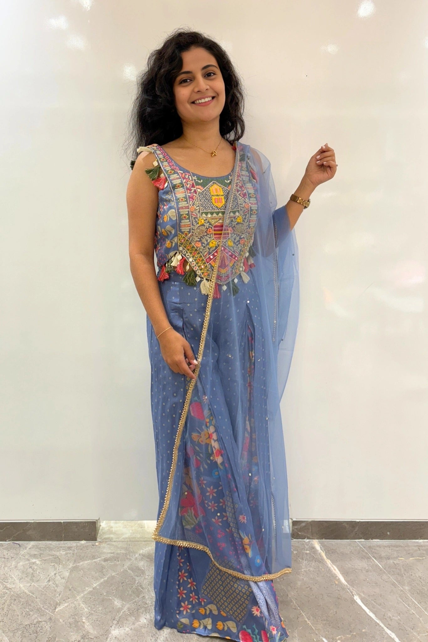 Vibrant Mirror Tassel Ensemble