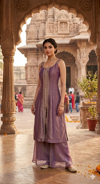 The Regal Slit-Cut Sharara Ensemble
