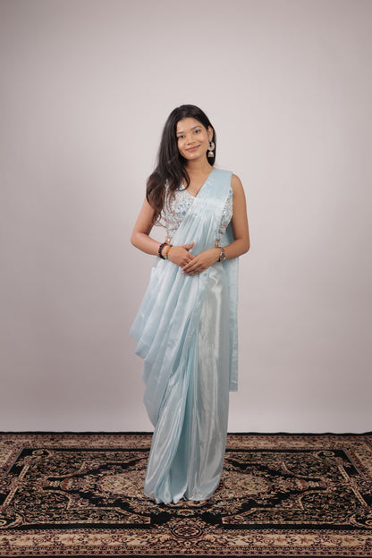 Celeste Frost Embellished Ready-to-Wear Saree