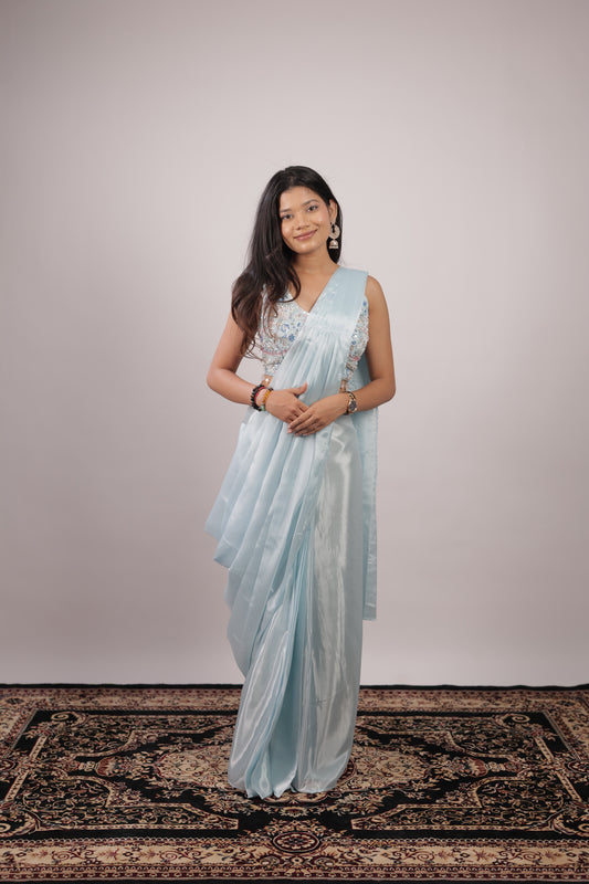 Celeste Frost Embellished Ready-to-Wear Saree