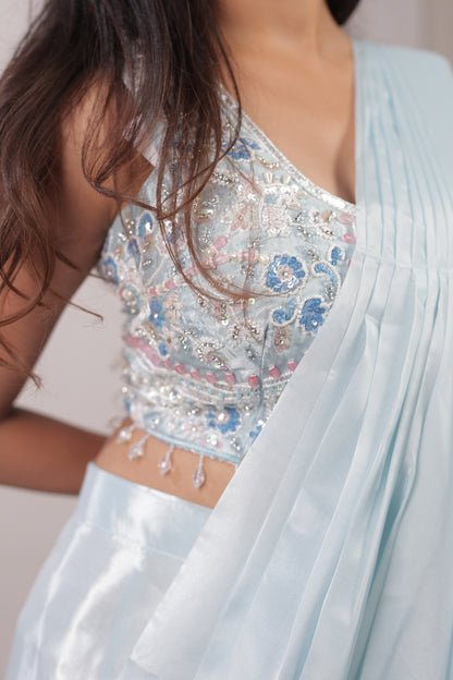 Celeste Frost Embellished Ready-to-Wear Saree