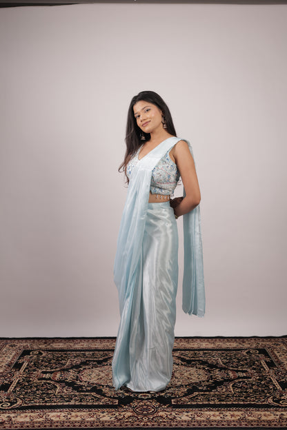 Celeste Frost Embellished Ready-to-Wear Saree