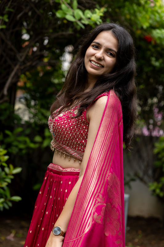 Gulbadan Zardosi Bloom Set