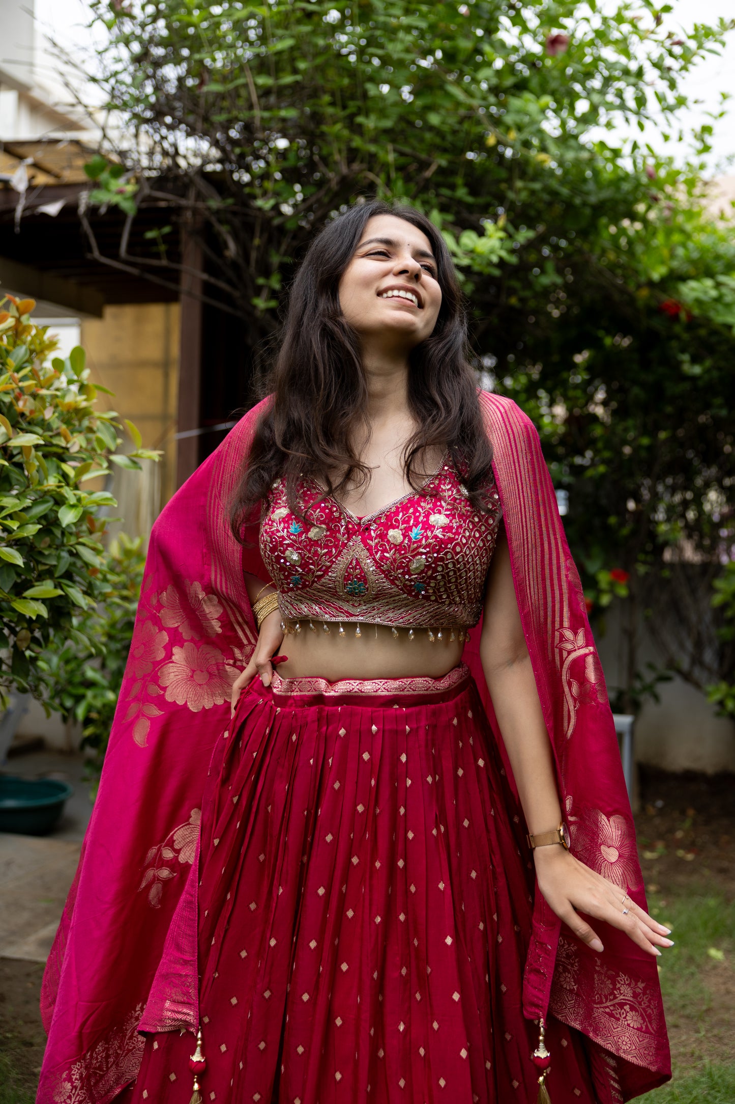 Gulbadan Zardosi Bloom Set