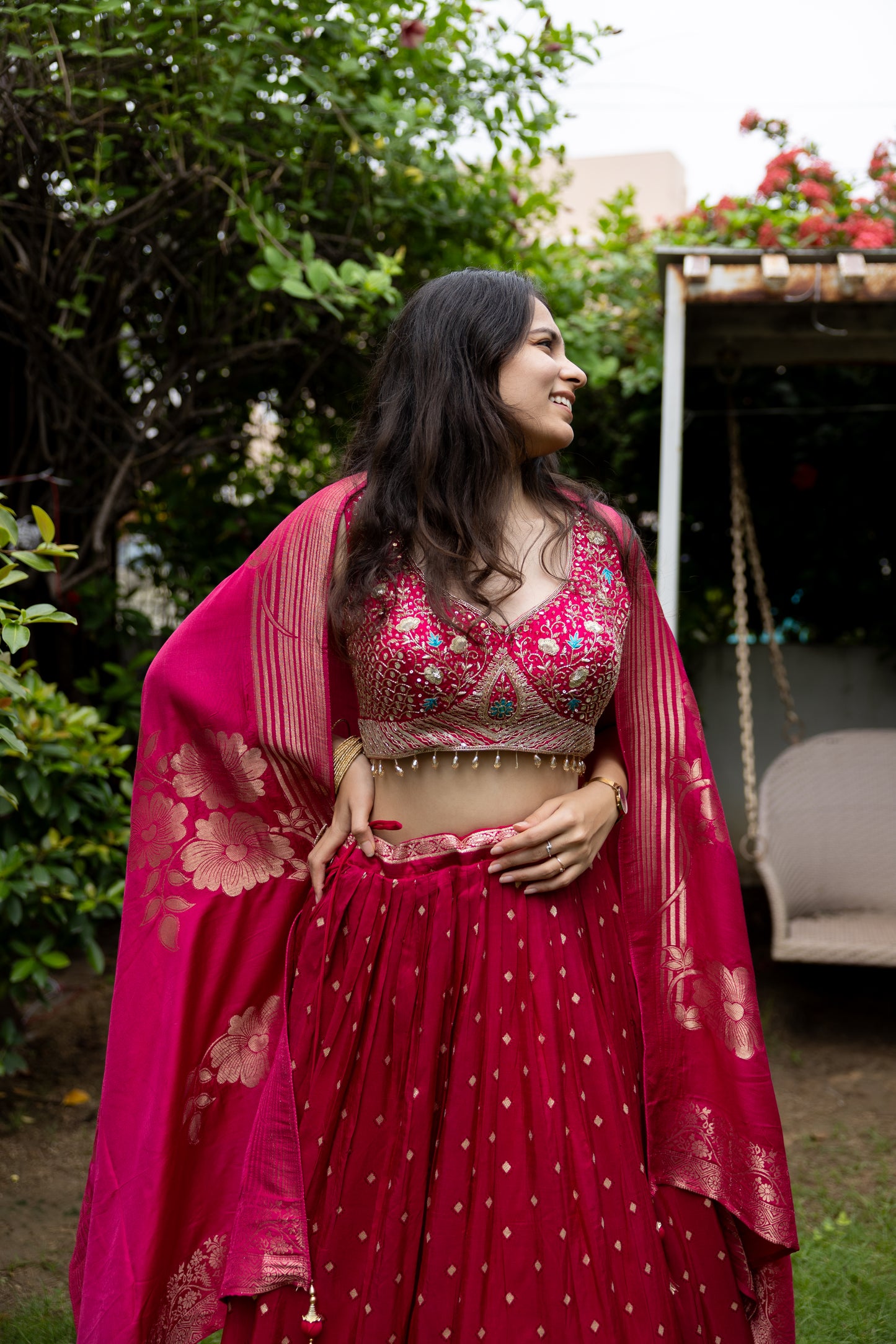 Gulbadan Zardosi Bloom Set