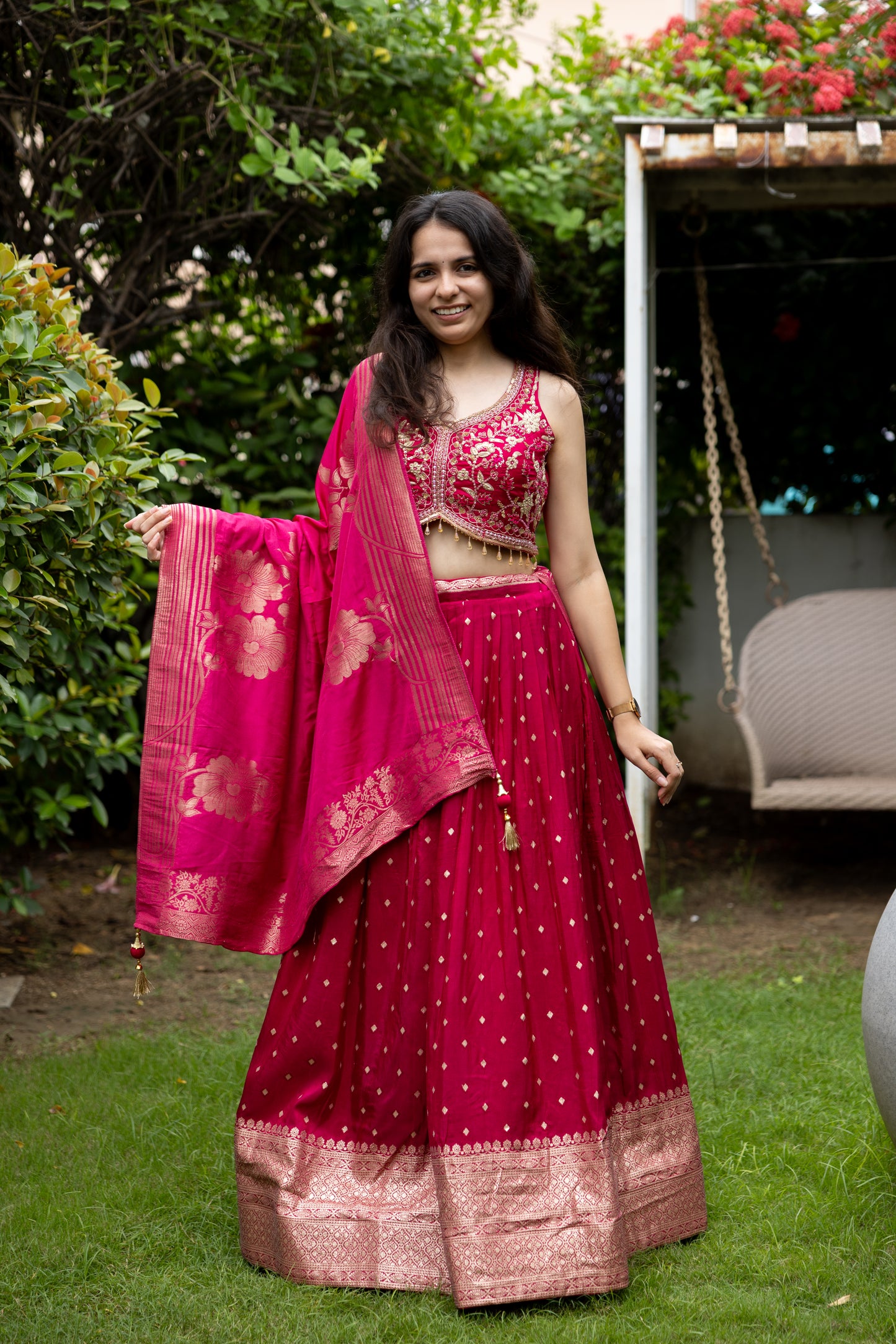 Rani Banarasi Zari Lehenga