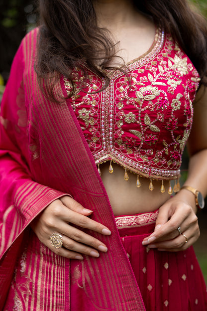 Rani Banarasi Zari Lehenga