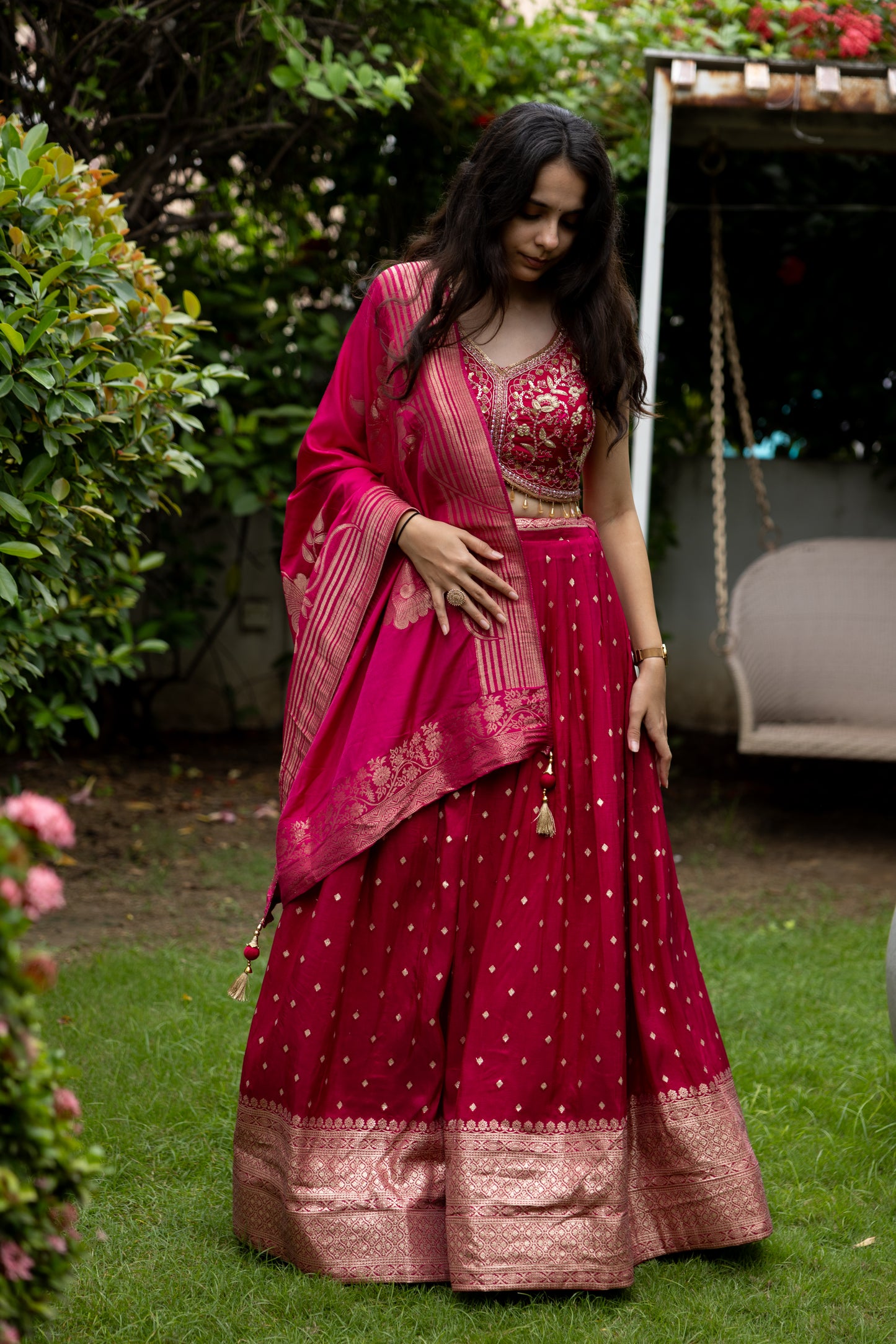 Rani Banarasi Zari Lehenga
