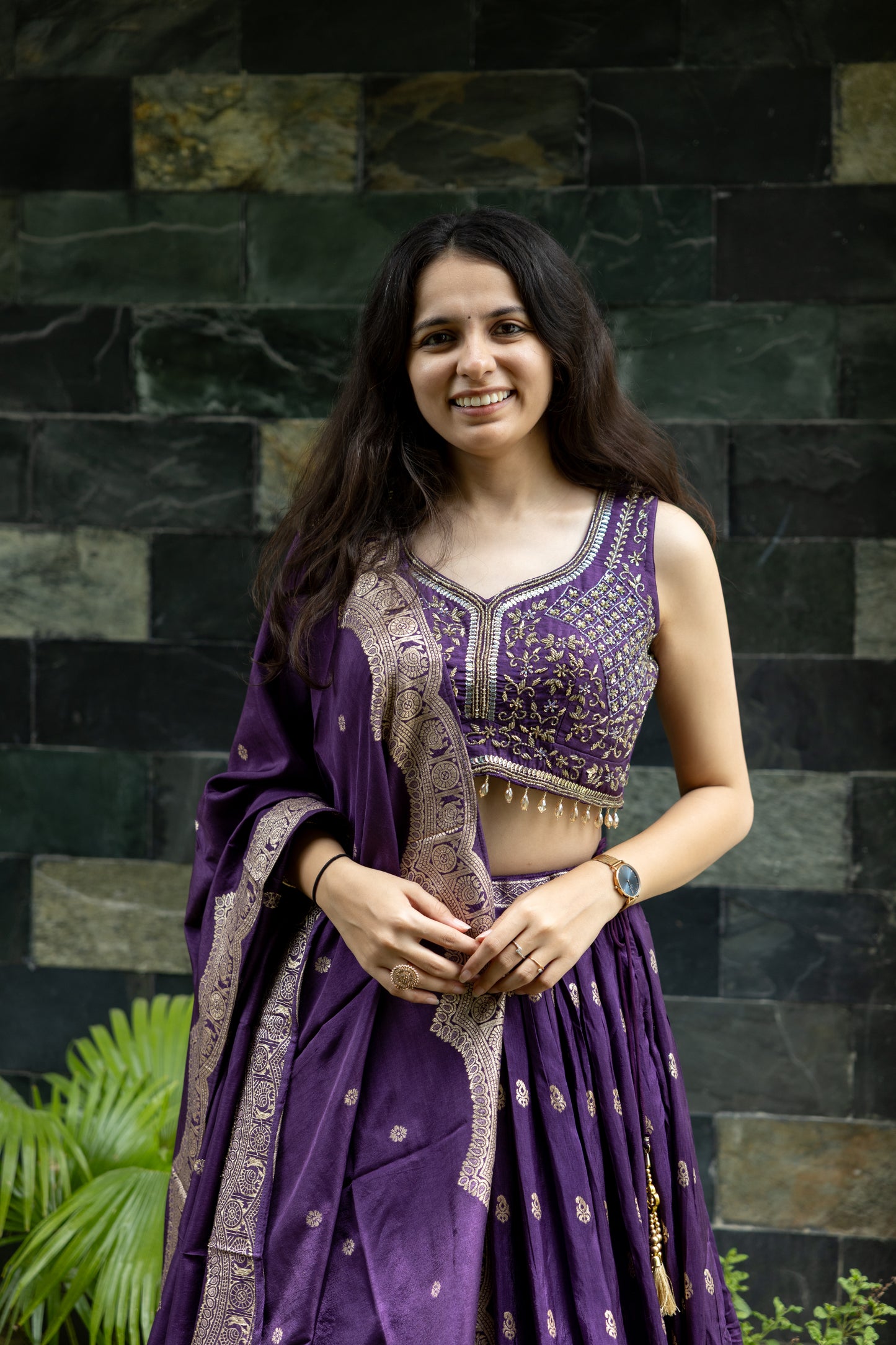 Amethyst Aangan Lehenga Set