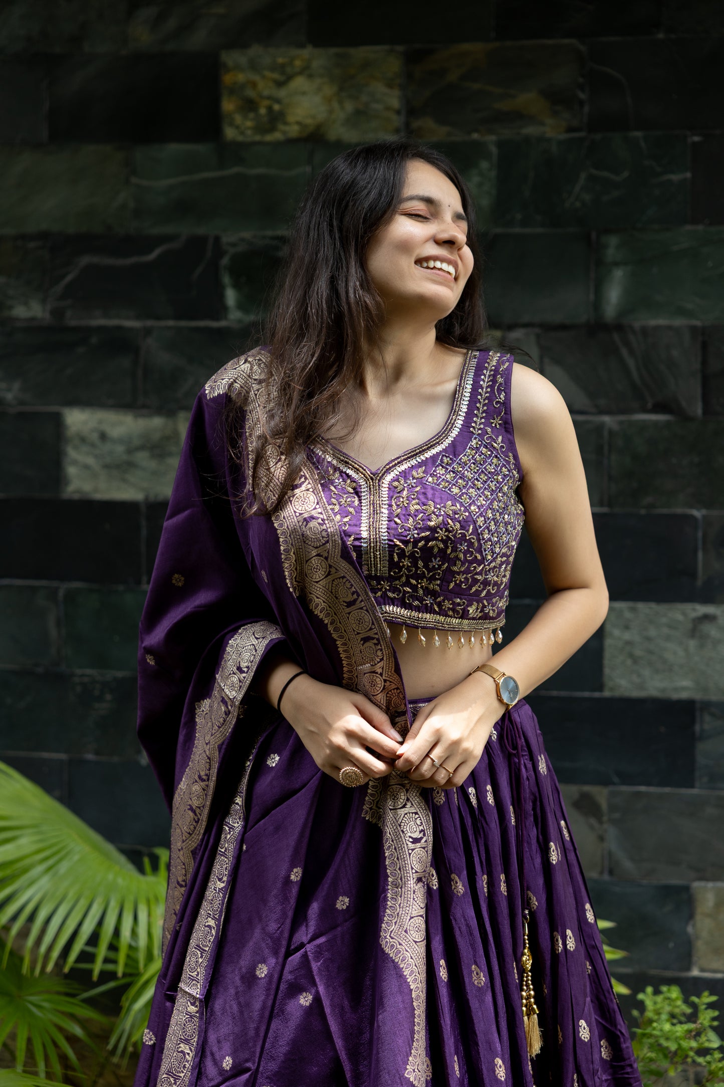 Amethyst Aangan Lehenga Set