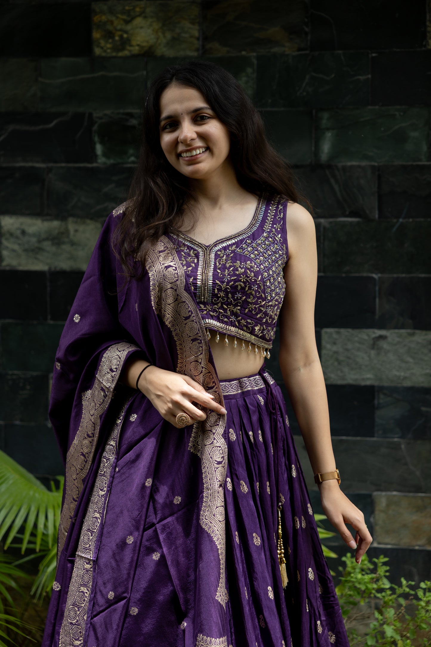 Amethyst Aangan Lehenga Set