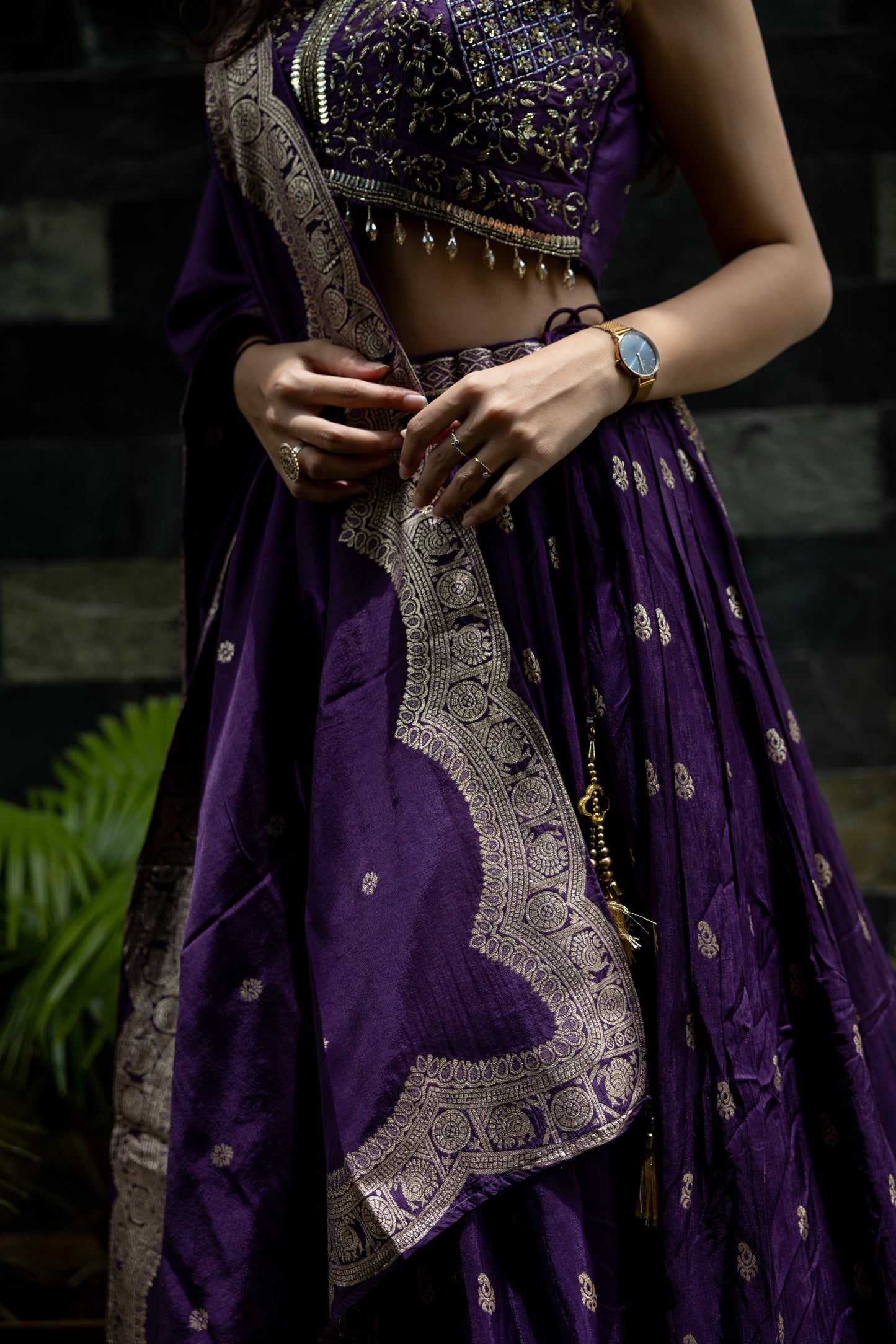 Amethyst Aangan Lehenga Set