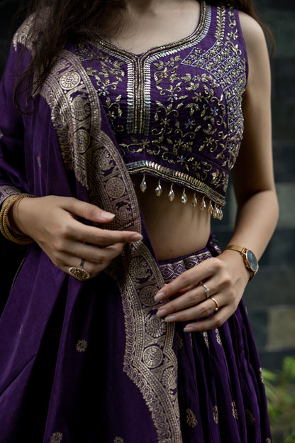 Amethyst Aangan Lehenga Set