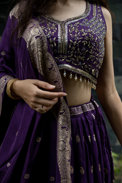 Amethyst Aangan Lehenga Set