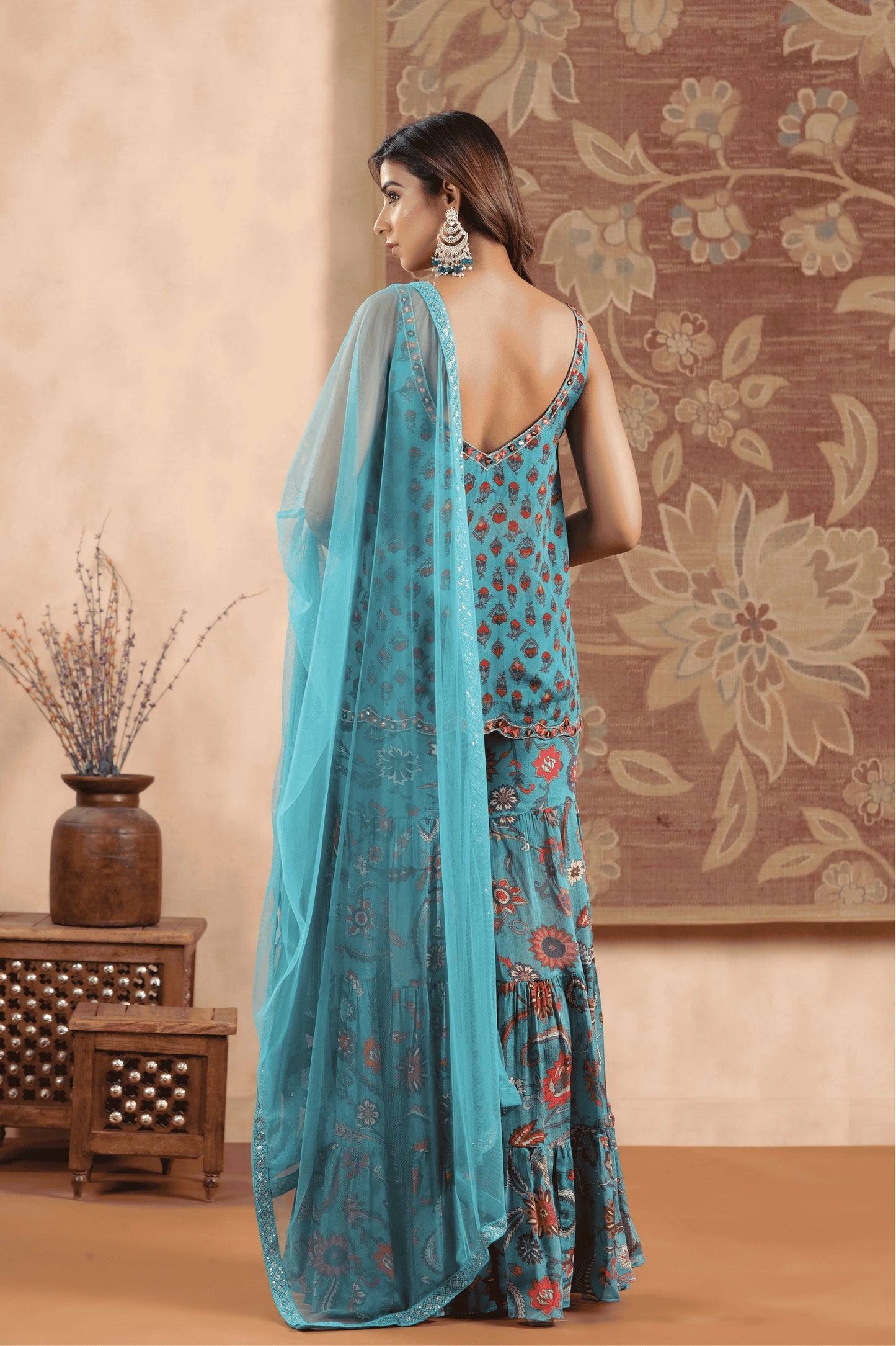 Azure Blossom Lehnga Choli