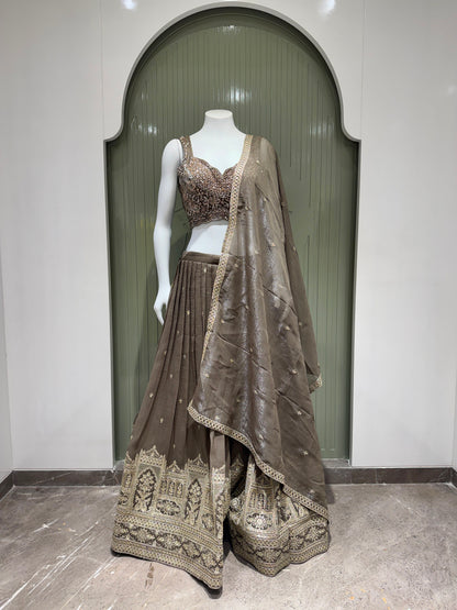Moonstone Heritage Embroidered Lehenga Choli